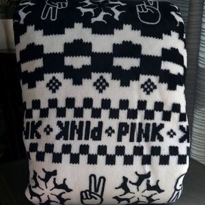 Victoria's Secret PINK Black and White Blanket